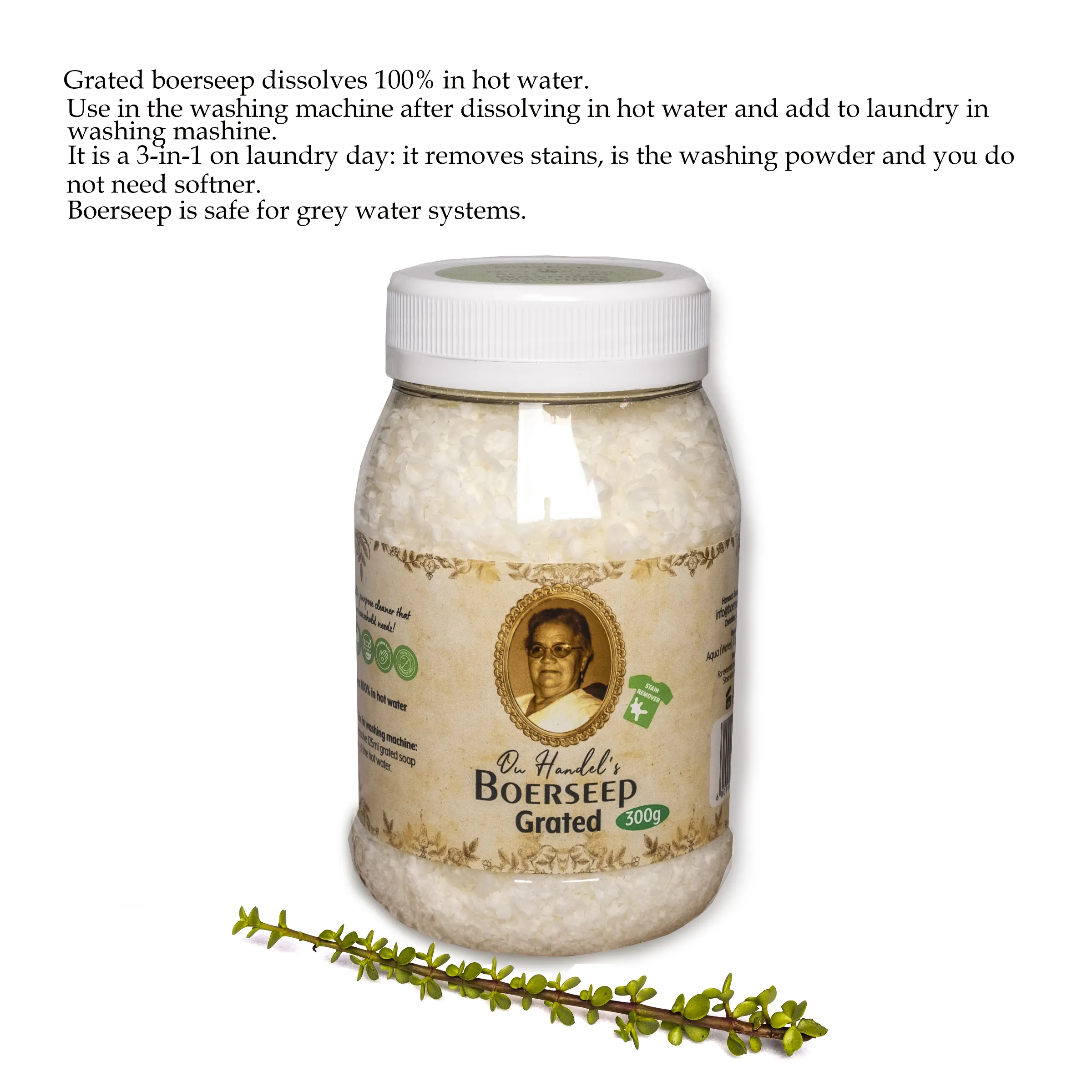 Boerseep Grated 300g Afrikaans Product Card